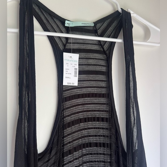❌donated❌ Sleeveless Cardigan Open Swing Tank cover up racerback - Picture 2 of 9